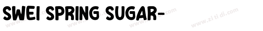Swei Spring Sugar字体转换